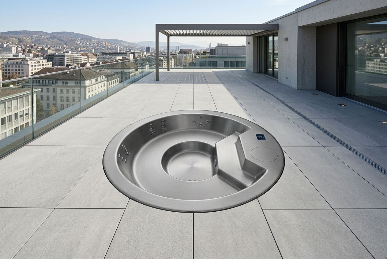 Whirlpool auf der Dachterrasse richtig planen